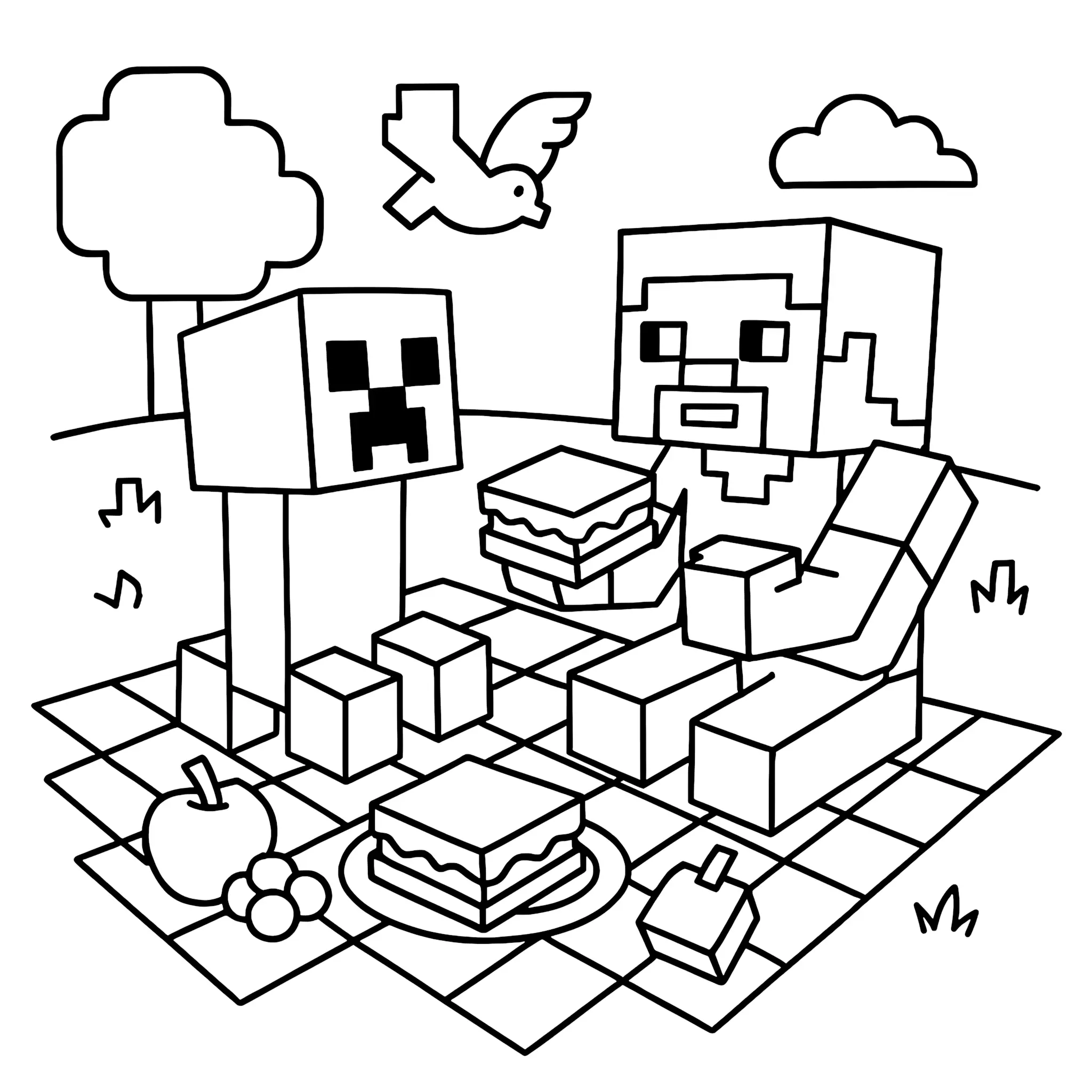 Minecraft  Picnic